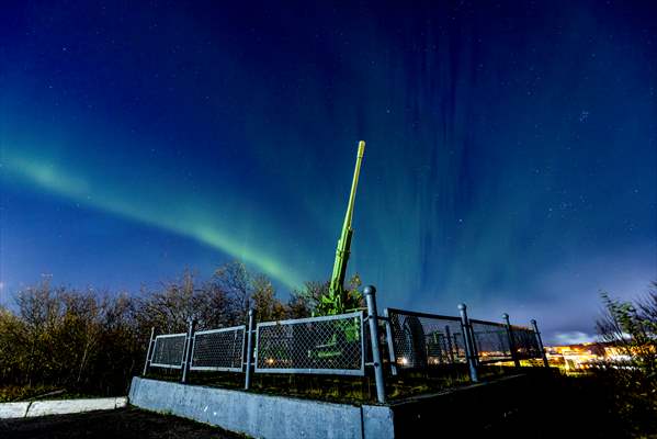 Northern lights in Russia's Murmansk