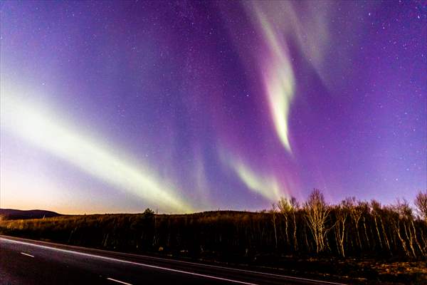 Northern lights in Russia's Murmansk