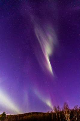 Northern lights in Russia's Murmansk