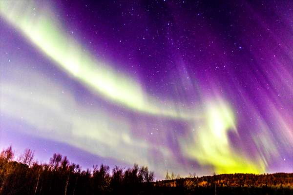 Northern lights in Russia's Murmansk