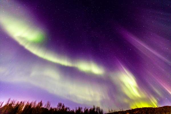 Northern lights in Russia's Murmansk