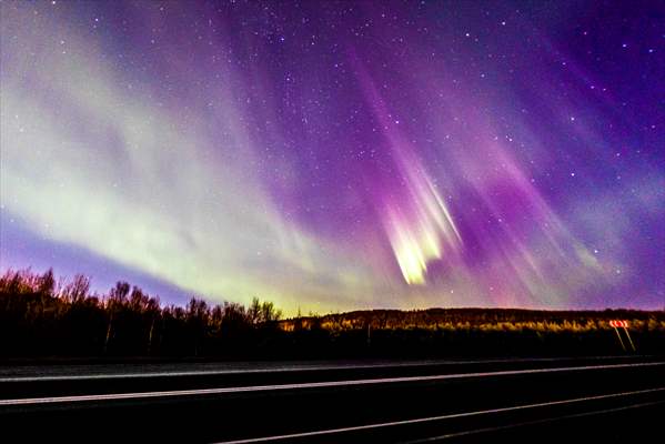 Northern lights in Russia's Murmansk