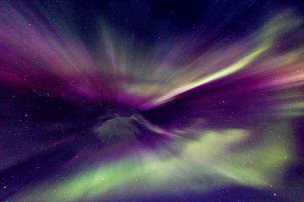 Northern lights in Russia's Murmansk