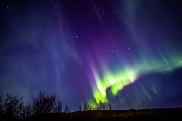 Northern lights in Russia's Murmansk