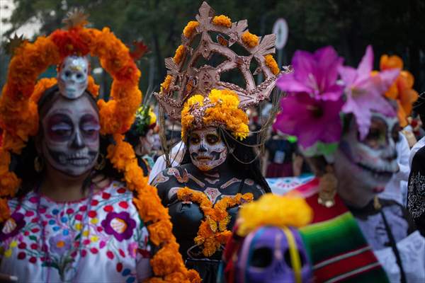 Catrinas Parade in Mexico City - Day of the Dead celebrations