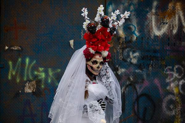 Catrinas Parade in Mexico City - Day of the Dead celebrations