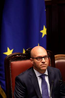 New Italian Premier Giorgia Meloni at the Chamber of Deputies for confidence vote