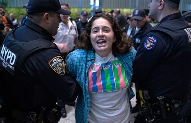 Climate activists storm BlackRock HQ in New York City