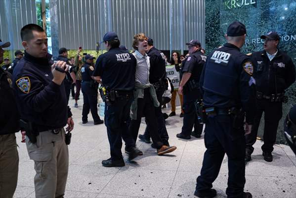 Climate activists storm BlackRock HQ in New York City