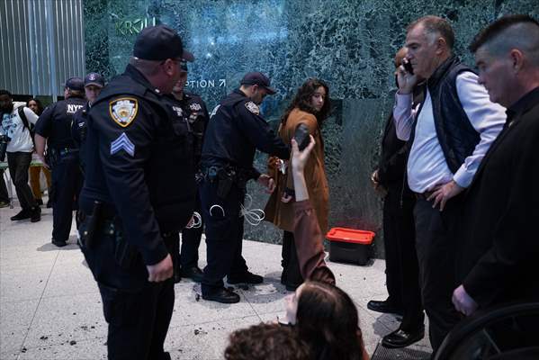 Climate activists storm BlackRock HQ in New York City