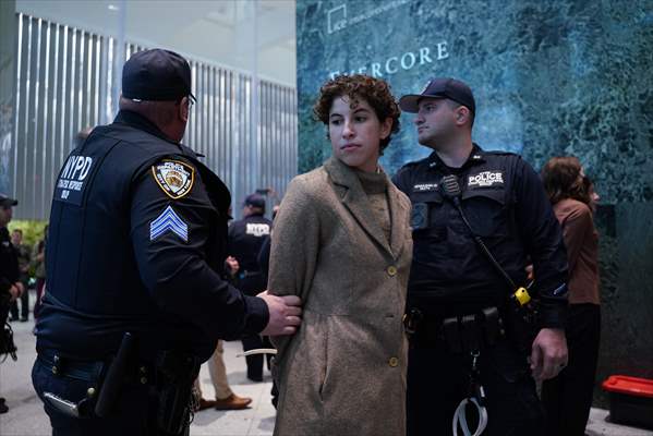 Climate activists storm BlackRock HQ in New York City