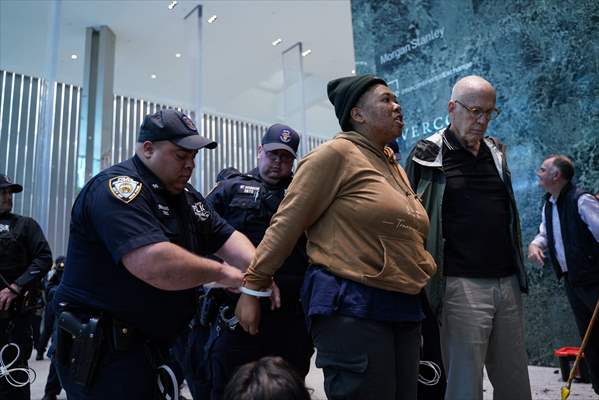 Climate activists storm BlackRock HQ in New York City