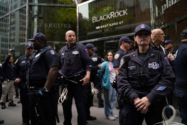Climate activists storm BlackRock HQ in New York City