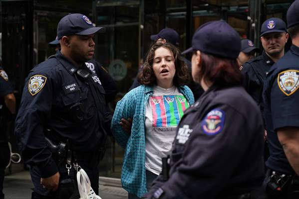 Climate activists storm BlackRock HQ in New York City