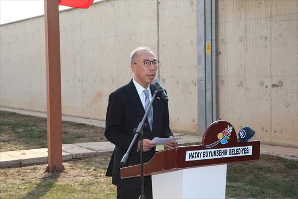 Japonya'nın Ankara Büyükelçisi Kazuhiro, Hatay'da ziyaretlerde bulundu