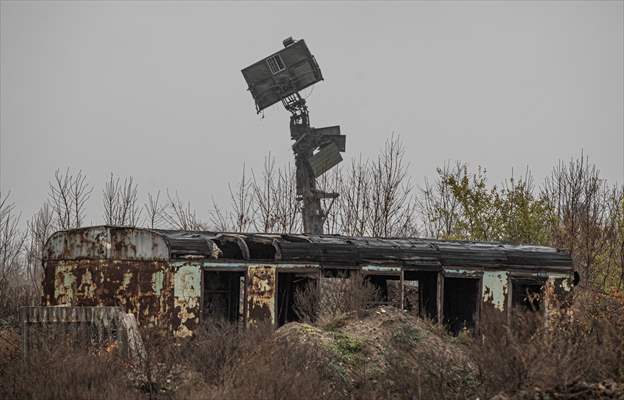 Traces of the war at Kherson International Airport after Russian retreat