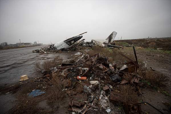 The Kherson International Airport became a "graveyard of military vehicles" after Russian retreat