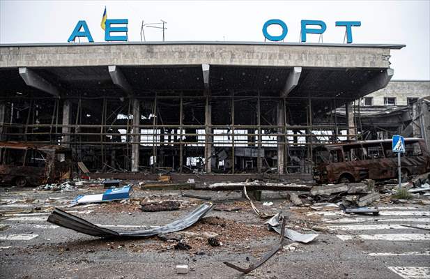 The Kherson International Airport became a "graveyard of military vehicles" after Russian retreat