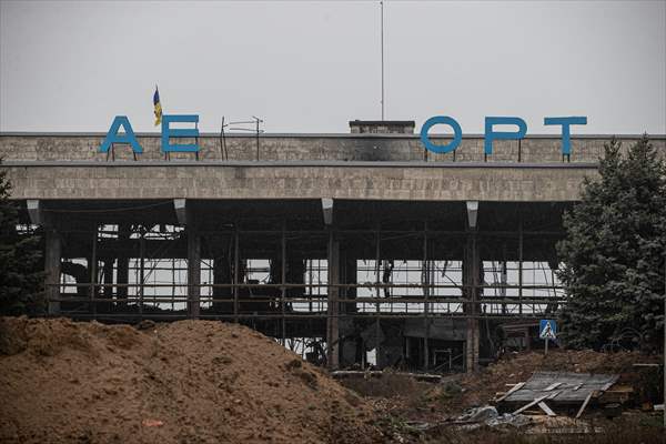 The Kherson International Airport became a "graveyard of military vehicles" after Russian retreat