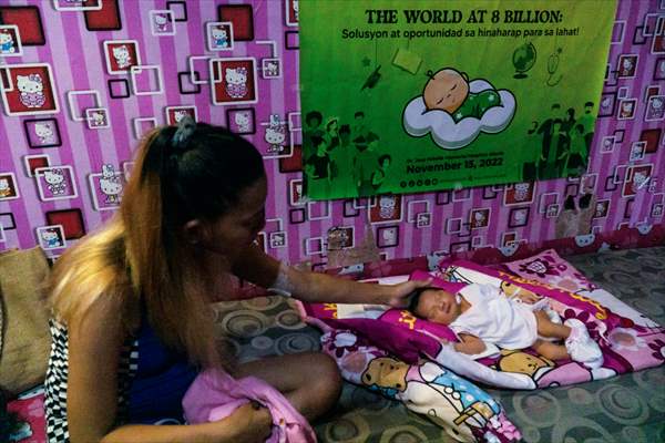 The baby named Vinice Villorente Mabansag, symbolizing the 8 billionth person in the world