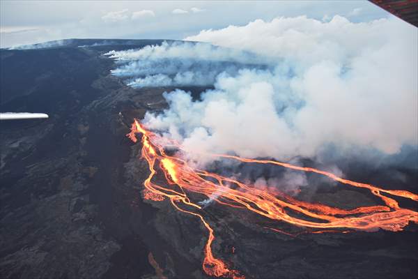 World's largest active volcano begins to erupt in US state of Hawaii after 38 years