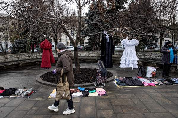 Flea market in Chisinau