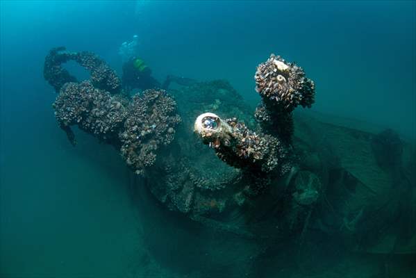Sunken German submarines U23 and U20 of WWII off Black Sea in Turkiye