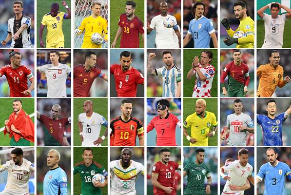 Football Stars over 30 years old at FIFA World Cup Qatar 2022