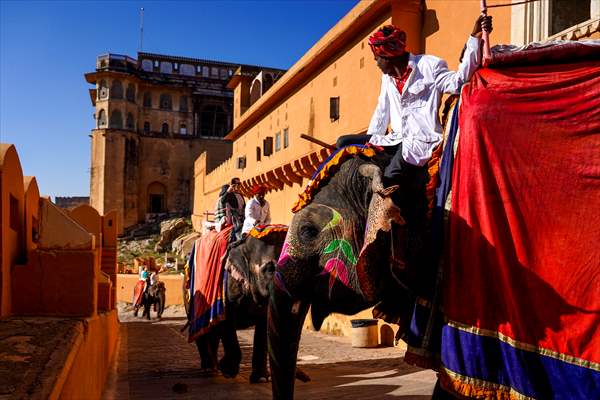 UNESCO World Heritage Site: Historical Amber Fort in India's Jaipur