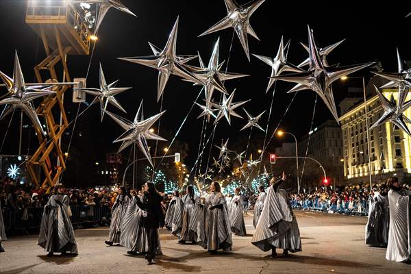 Three Wise Men parade in Madrid