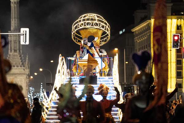 Three Wise Men parade in Madrid