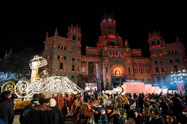 Three Wise Men parade in Madrid