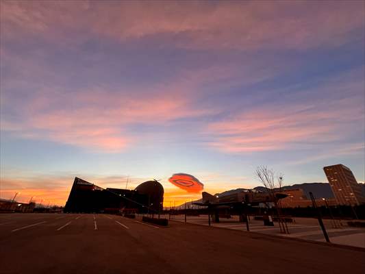 Lenticular cloud in Turkiye's Bursa