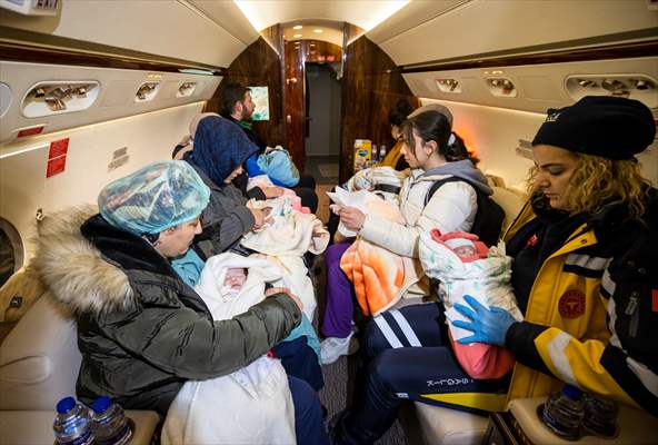 16 babies transferred to Ankara from quake-hit Kahramanmaras