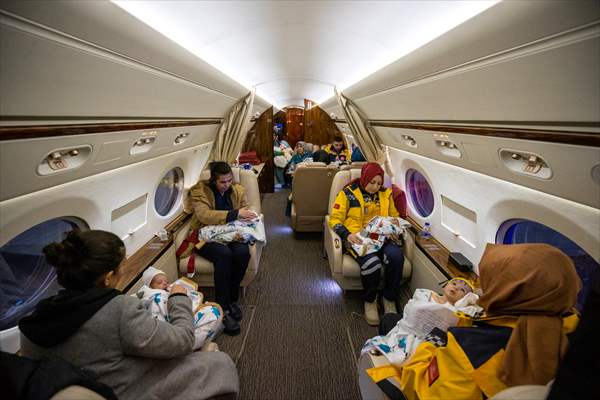 16 babies transferred to Ankara from quake-hit Kahramanmaras