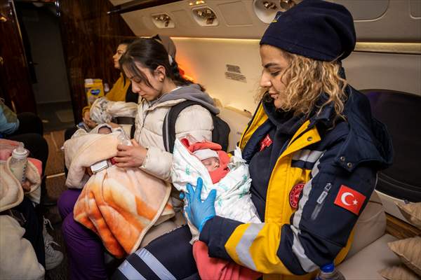 16 babies transferred to Ankara from quake-hit Kahramanmaras