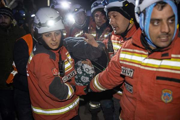 70-year-old woman pulled alive 121 hours after earthquake in Kahramanmaras