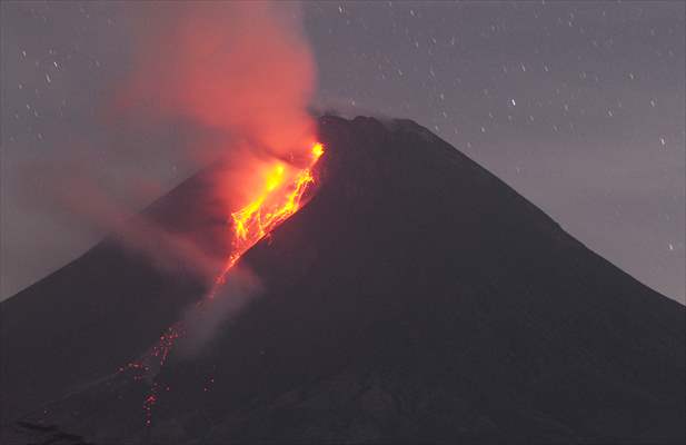 Mount Merapi Eruption in Indonesia