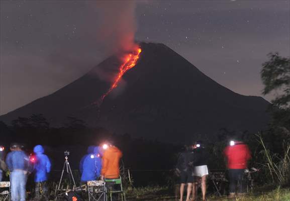 Mount Merapi Eruption in Indonesia