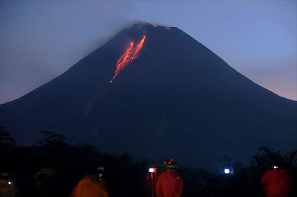 Mount Merapi Eruption in Indonesia