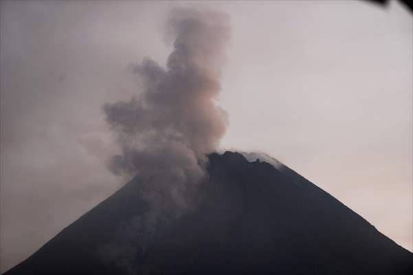 Mount Merapi Eruption in Indonesia