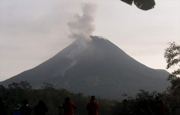 Mount Merapi Eruption in Indonesia