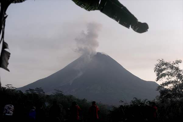 Mount Merapi Eruption in Indonesia