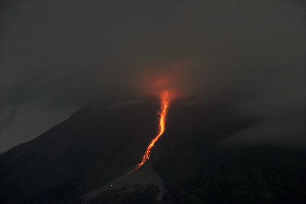 Mount Merapi Eruption in Indonesia