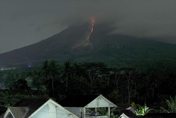 Mount Merapi Eruption in Indonesia