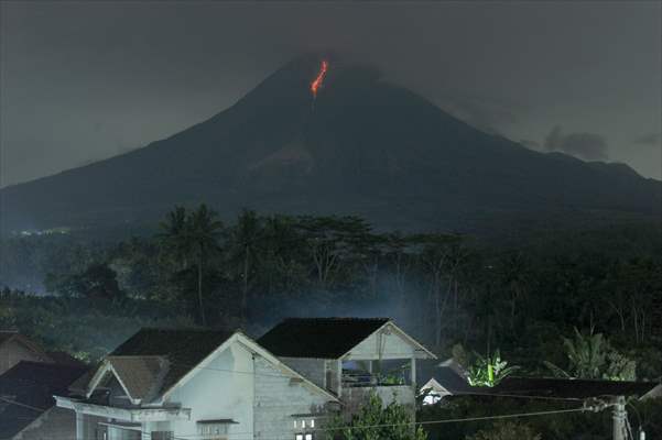 Mount Merapi Eruption in Indonesia