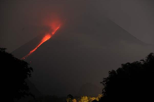 Mount Merapi Eruption in Indonesia