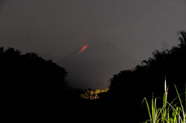 Mount Merapi Eruption in Indonesia