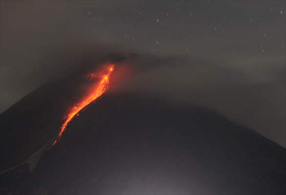 Mount Merapi Eruption in Indonesia