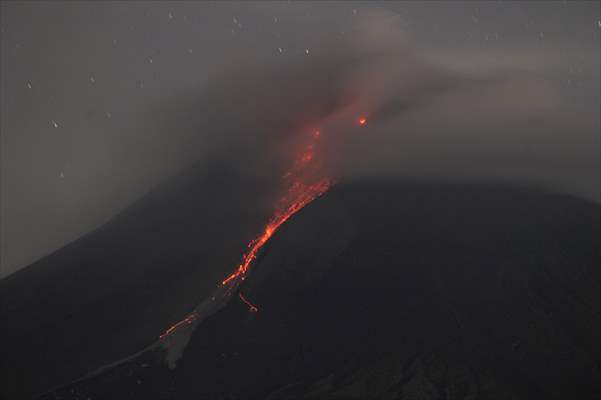 Mount Merapi Eruption in Indonesia